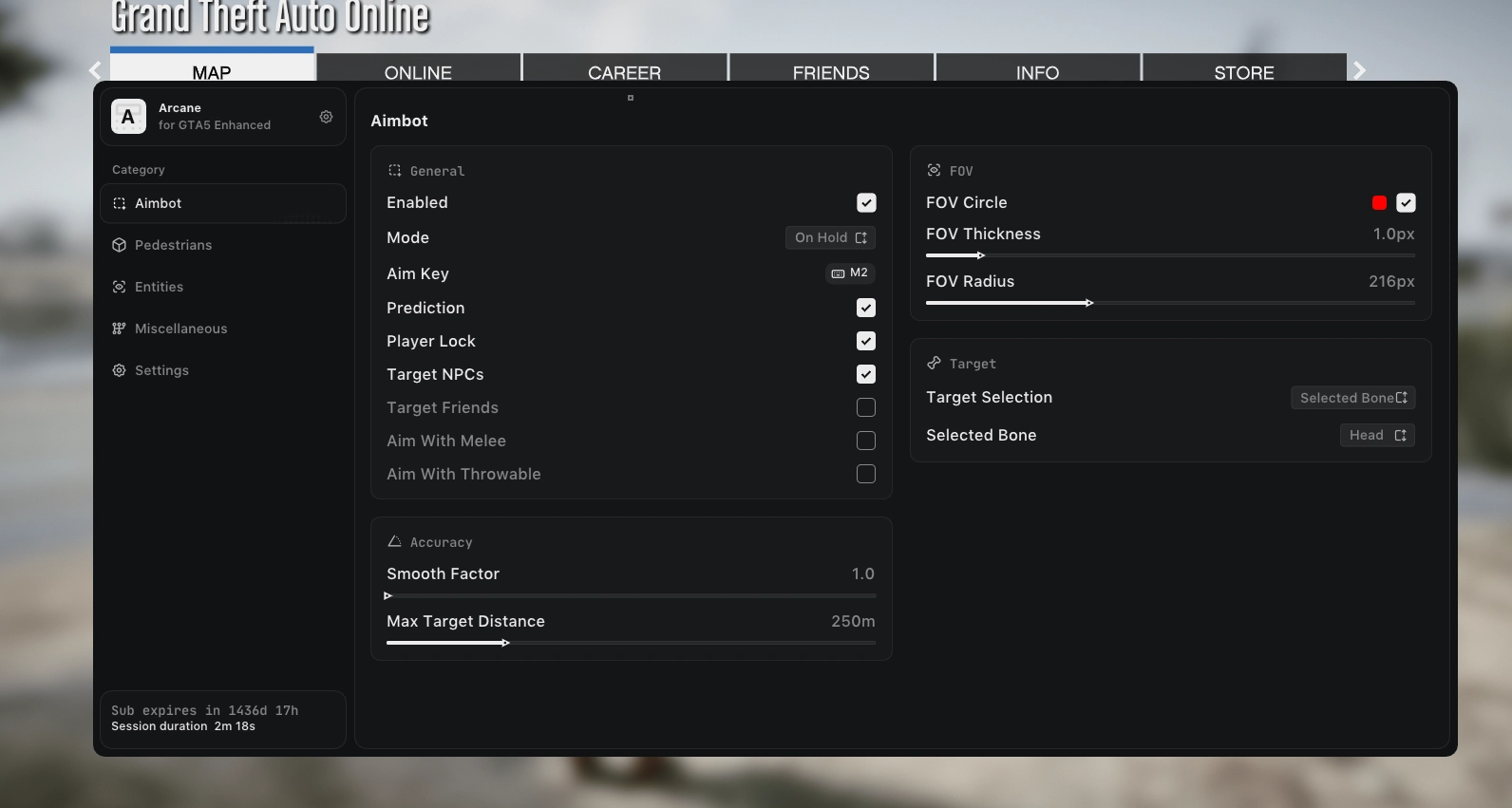 Arcane: GTA Online Cheat